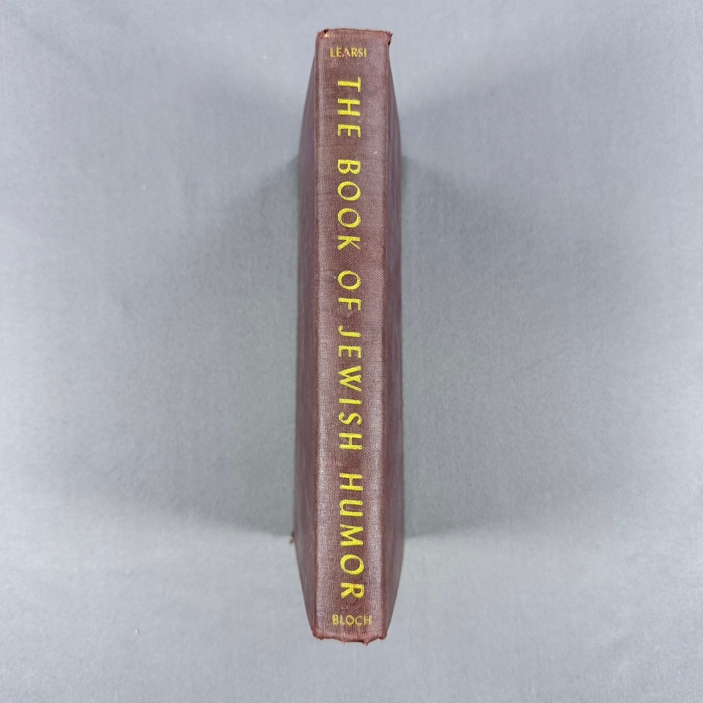 Rufus Learsi The Book of Jewish‎ Humor Hardcover 1941 First Edition Folklore
